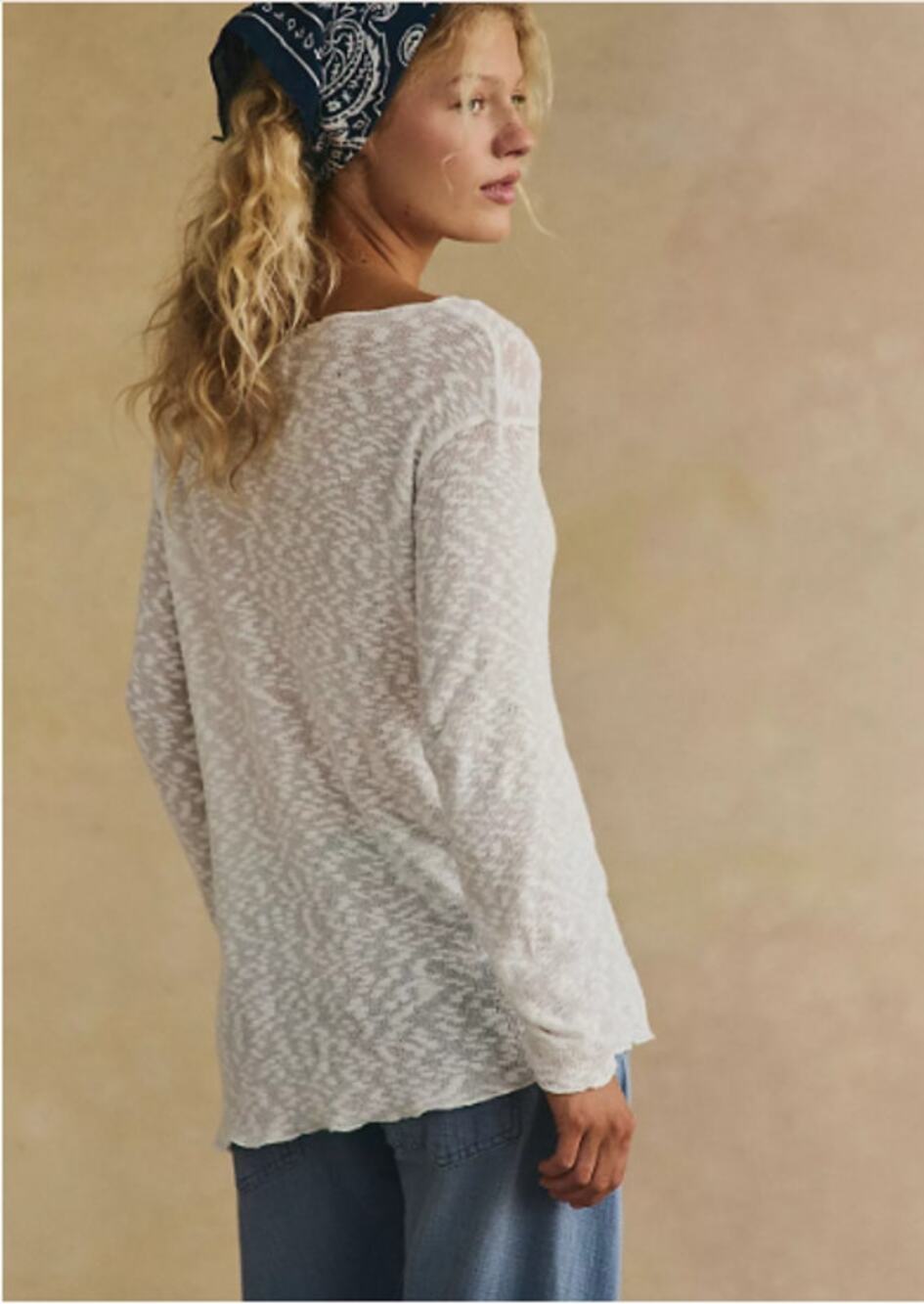 NWT Free People Selena Tunic Ivory in Size L